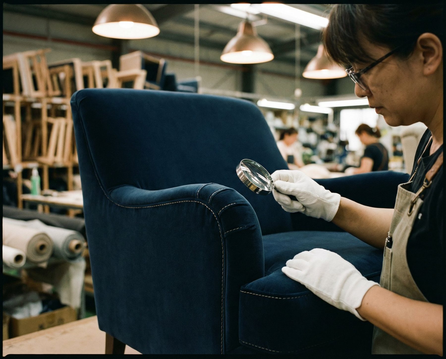 Control de calidad en fábrica de tapizados